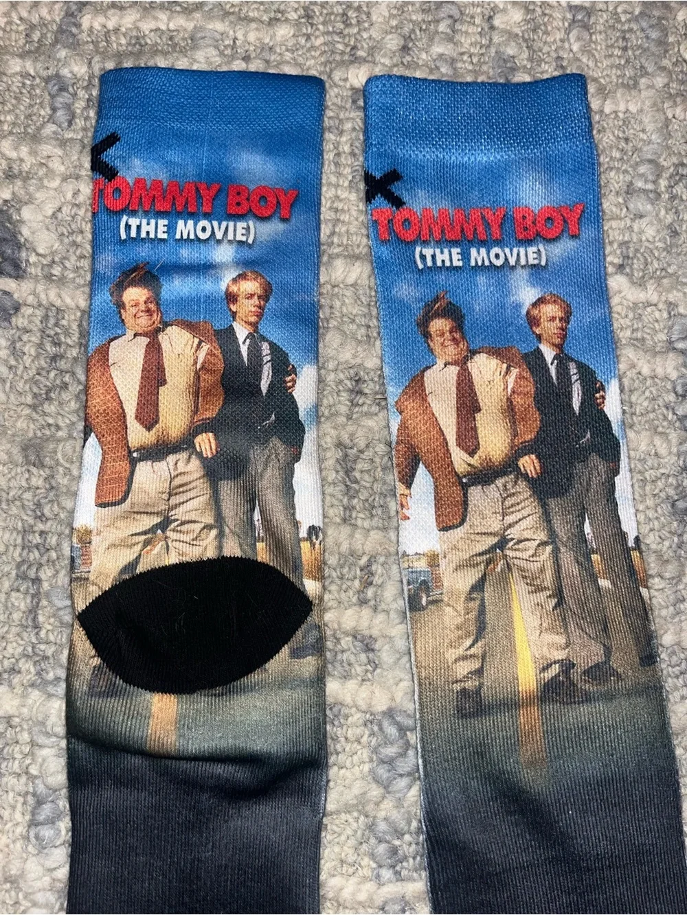 Tommy Boy Graphic Crew Socks like new adult OS